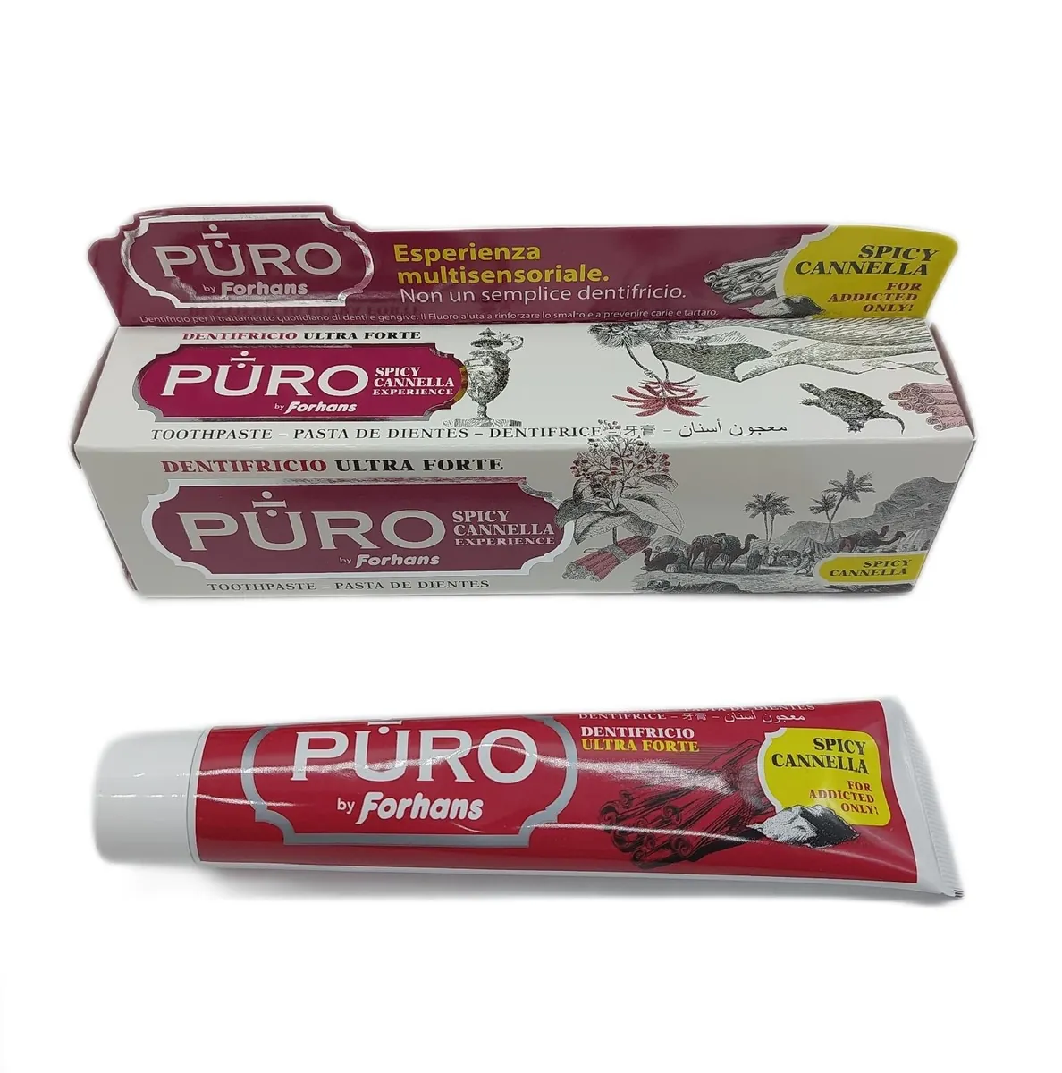 Puro Zahnpasta Gel Zahnpflege Mundhygiene Spicy Cannella Schutz Ber