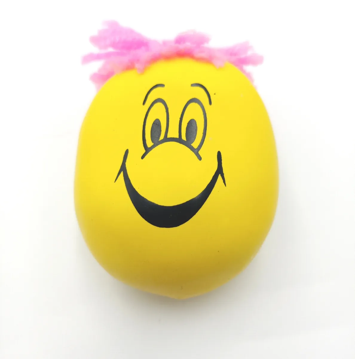 Relaxdays Stressball Set Knetball Antistress Grimasse Haare Spaß Entspannung 8 cm