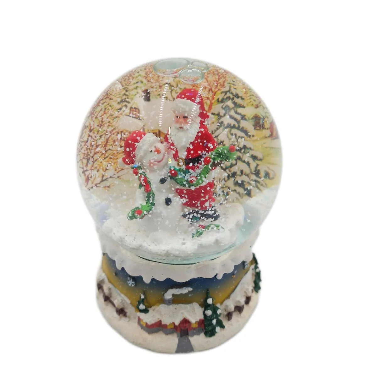 Dekohelden24 Weihnachtsdeko festliche Winterdekoration Schneeball Weihnachtsmann Weihnachtszeit