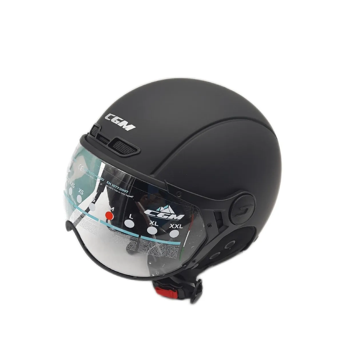 CGM Skihelm Helmschutz EBI Snow Sport Unisex Schwarz Matt Größe M 57