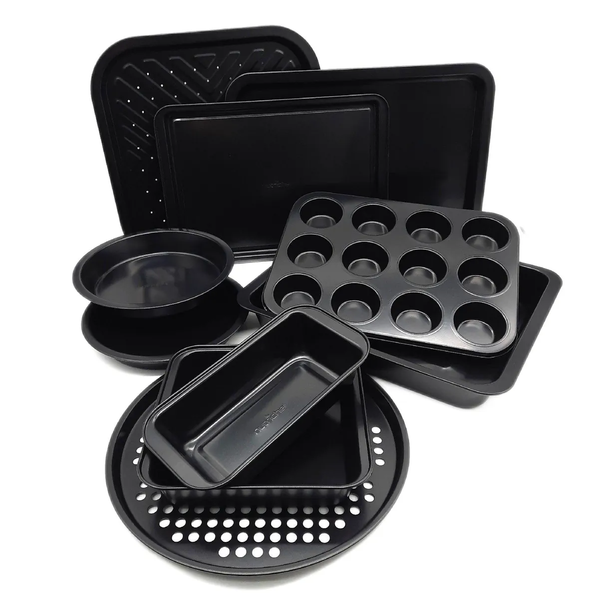 Nutrichef Backform Set Küchenzubehör Antihaftbeschichtet langlebig vielseitig BPA Backen