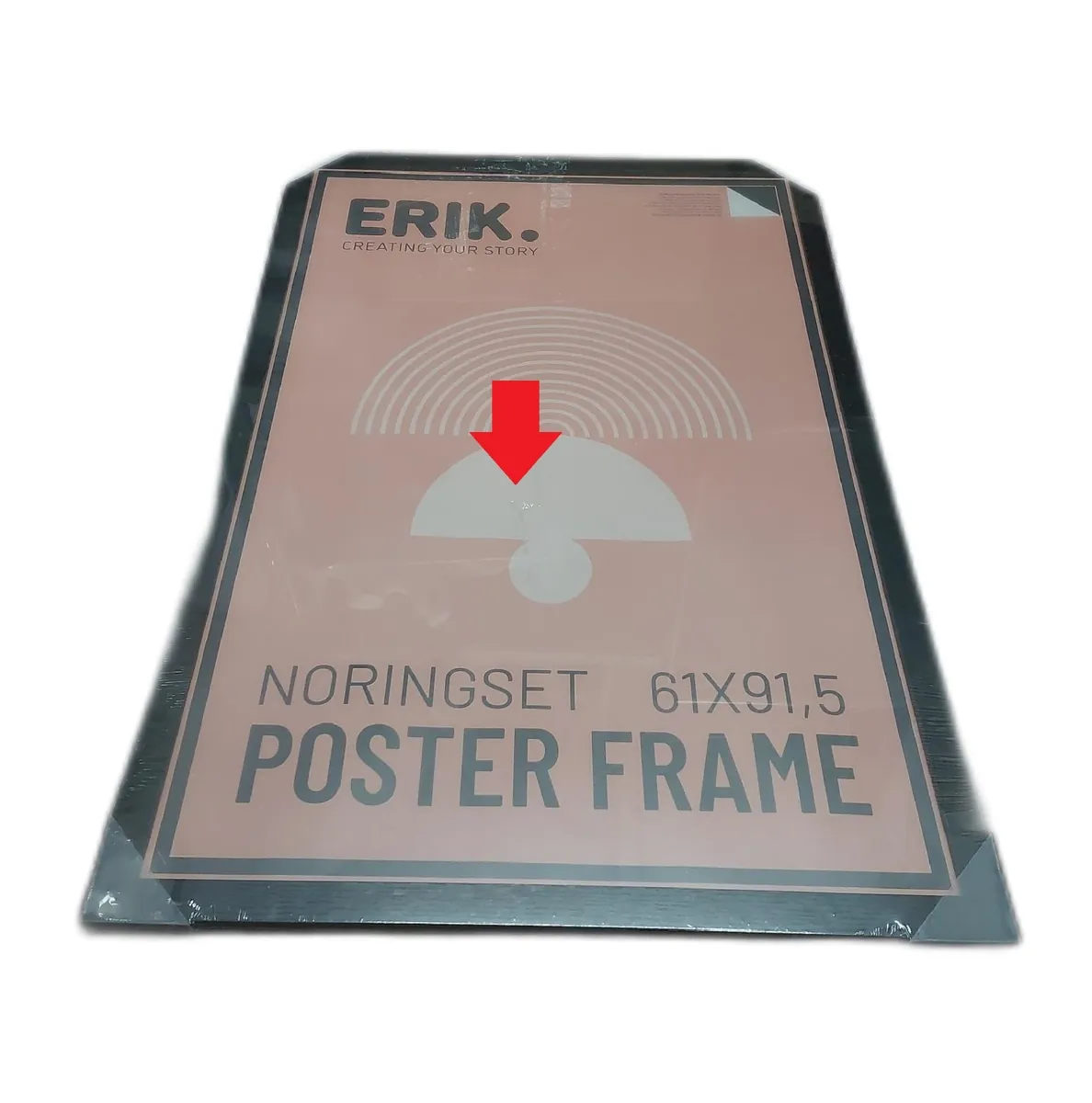 Grupo Erik Rahmen Poster 61x91 Schwarz Holz MDF Rahmen Plexiglas defekt