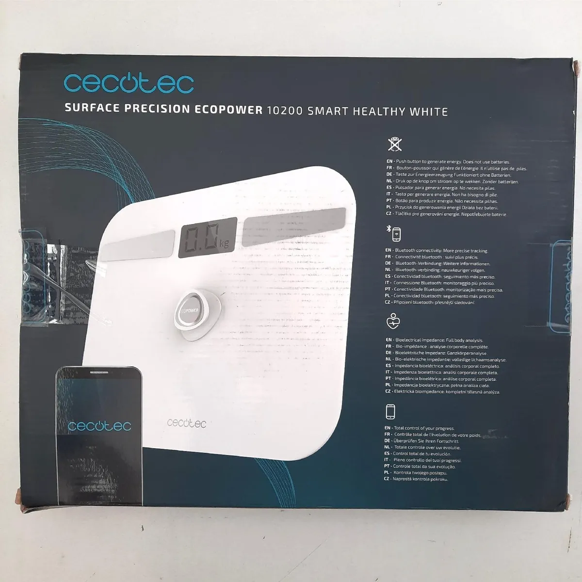 Cecotec Badezimmerwaage Waagen Haushaltswaagen Surface Precision EcoPower 10200 Sm