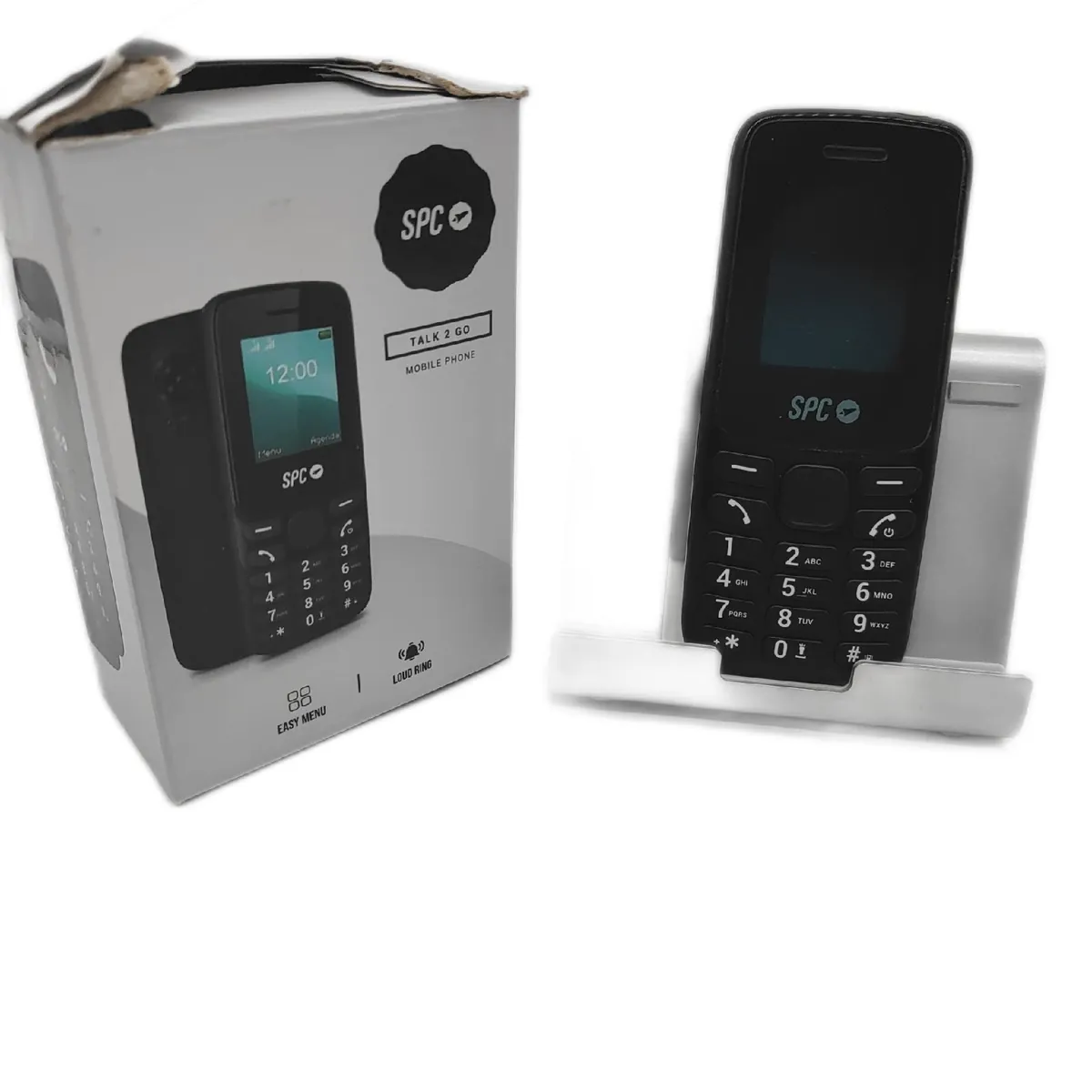 SPC Mobiltelefon Telekommunikation Talk 2 Go lange Akkulaufzeit große Anzeige hohe Laut