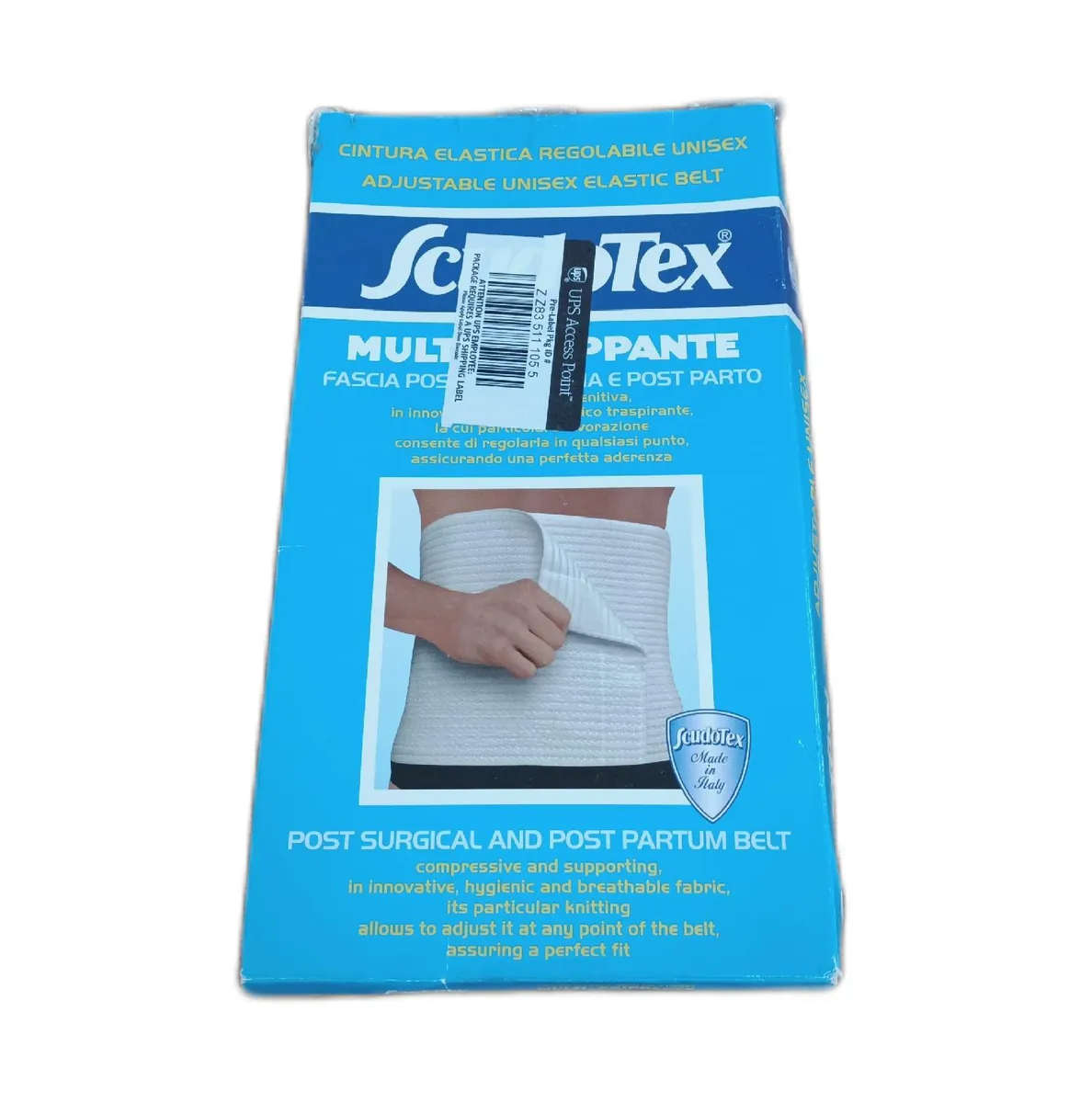 Scudotex Kompressionsgurt Gesundheitszubehör Klassischer verstellbarer Gürtel für Rücken