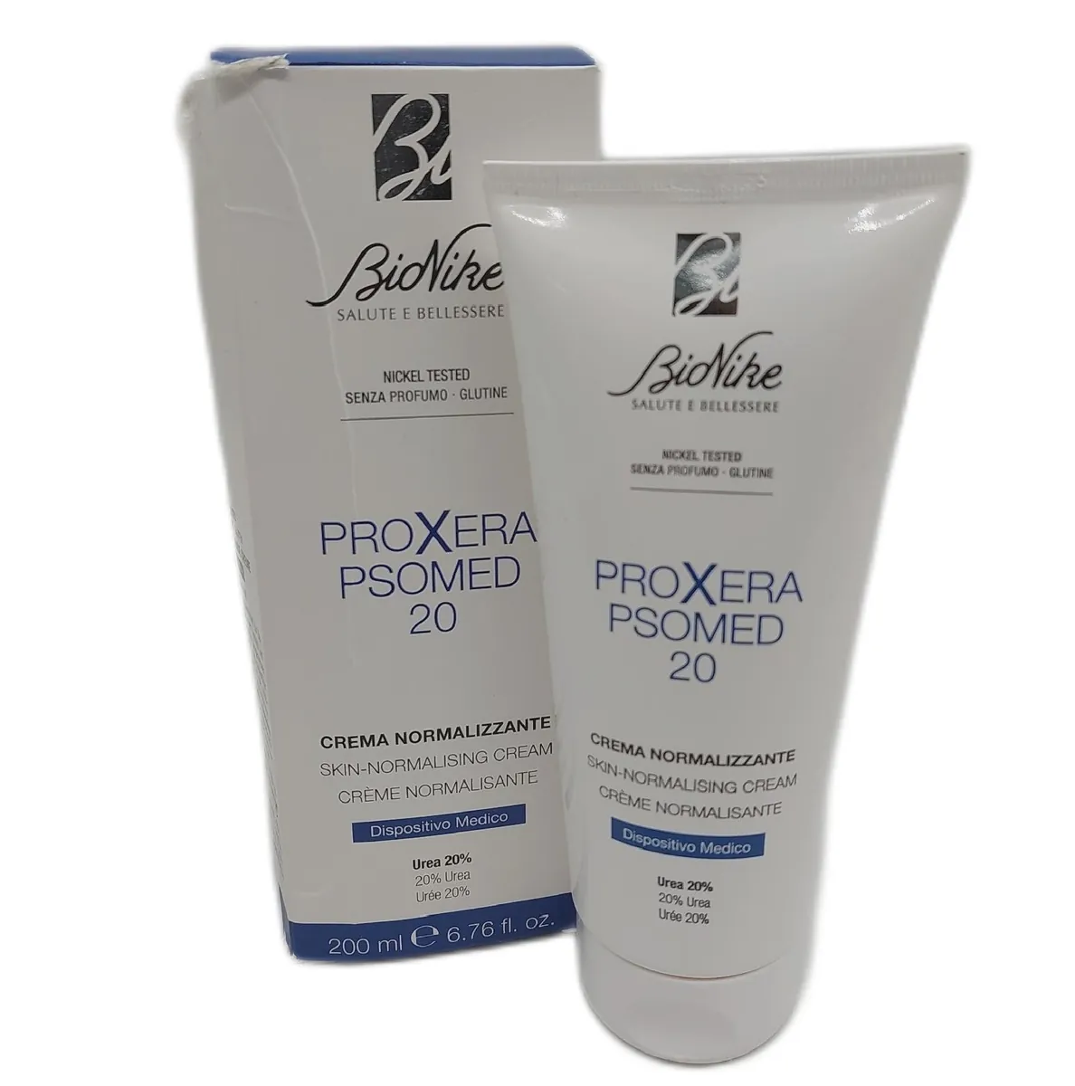 Bionike Proxera Normalisierende Körpercreme mit 20% Urea für Haut und Kopfhaut