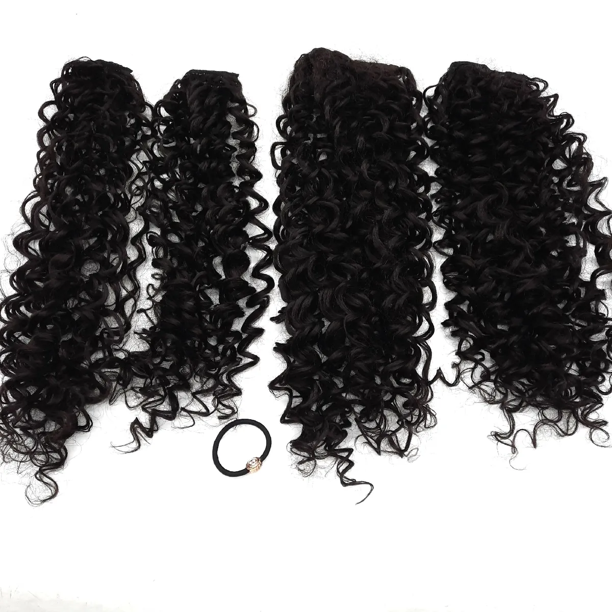Flufymooz Haarverlängerungen Haarpflege Set 4 Stück reine Seidenprotein Pflege