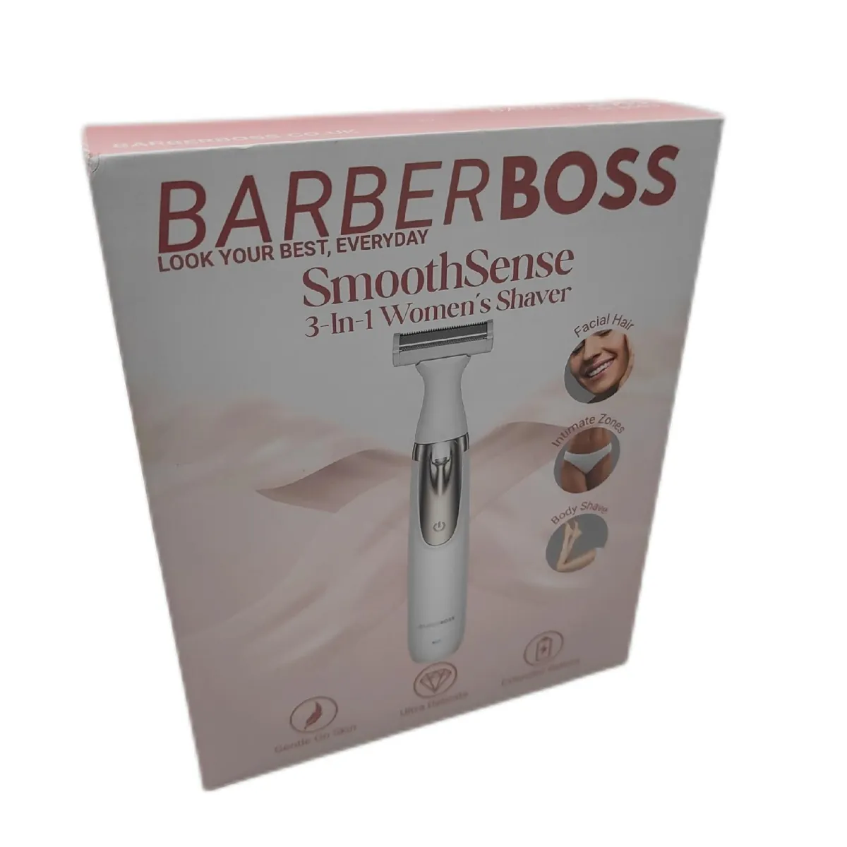 BarberBoss Elektrorasierer Körperpflege 3 in 1 Modell Tragbar für Frauen Komfort Ras