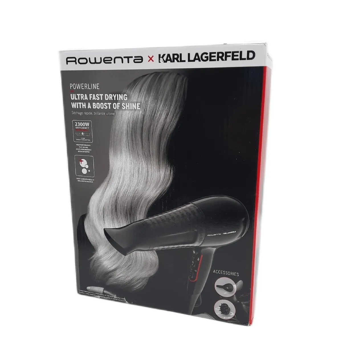 Rowenta Haartrockner Haarpflege Powerline Karl Lagerfeld Ionen Booster Leistung