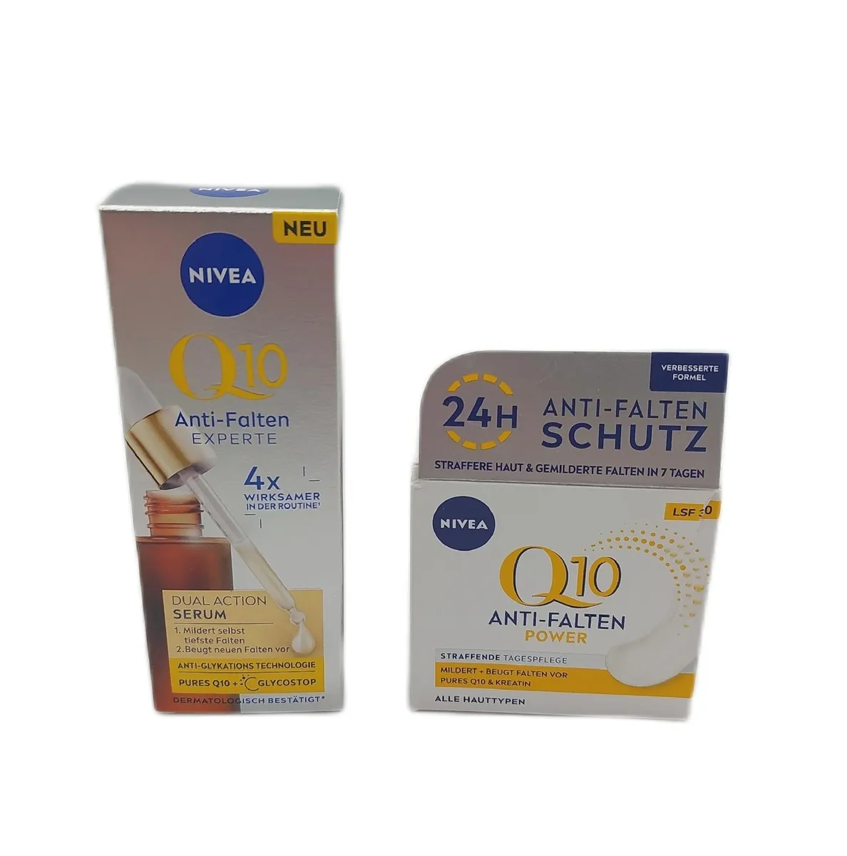 NIVEA Gesichtspflegeset Hautpflege Anti Falten Q10 Tagescreme Geschenk Pflege