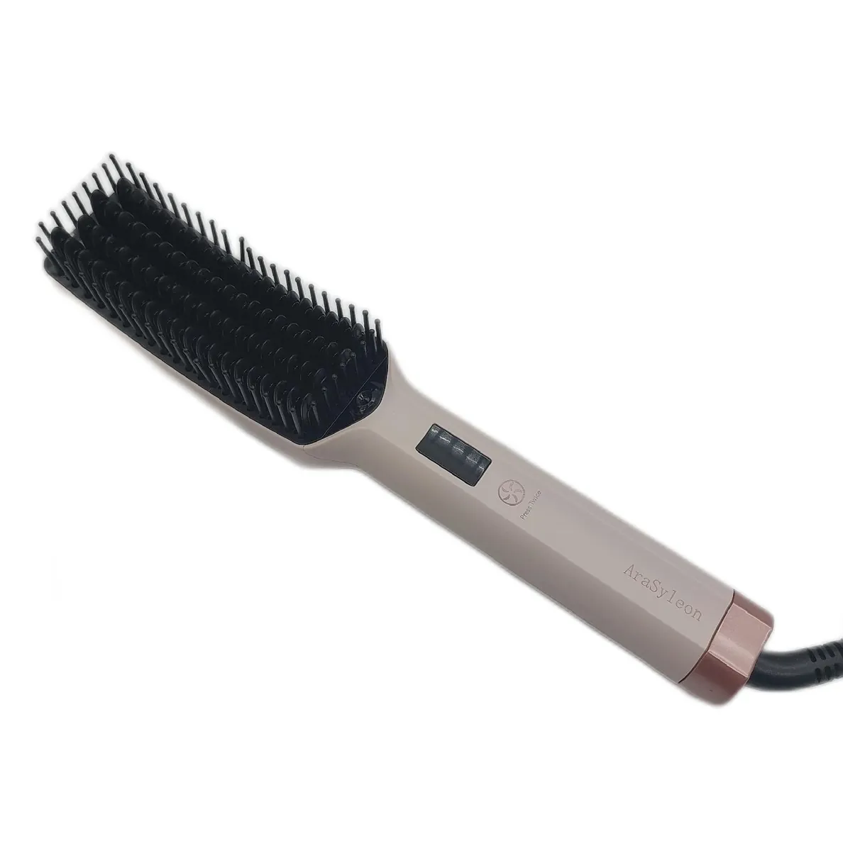 AraSyleon Glättungsbürste Haarpflege Dickes lockiges Haar Modell Ionic san