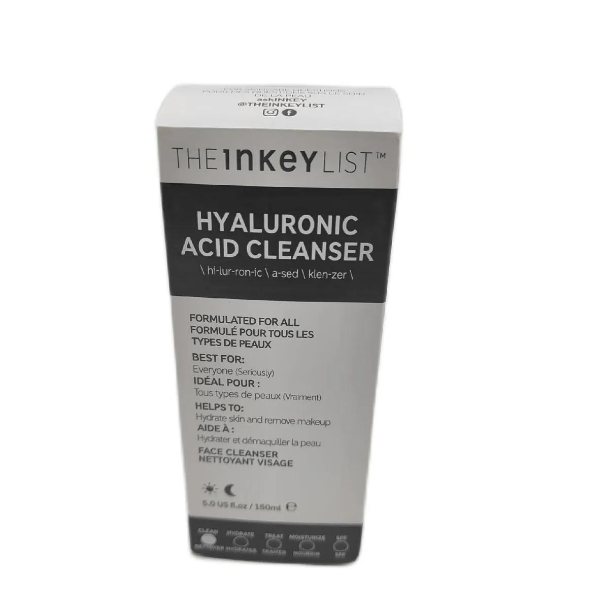 INKEY List Reinigungsgel Gesichtspflege Hyaluronsäure 150ml Geschenk Make up