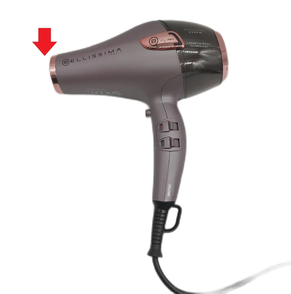 Bellissima Imetec Keramik Professionelle Haartrockner Aufsätze fehlen