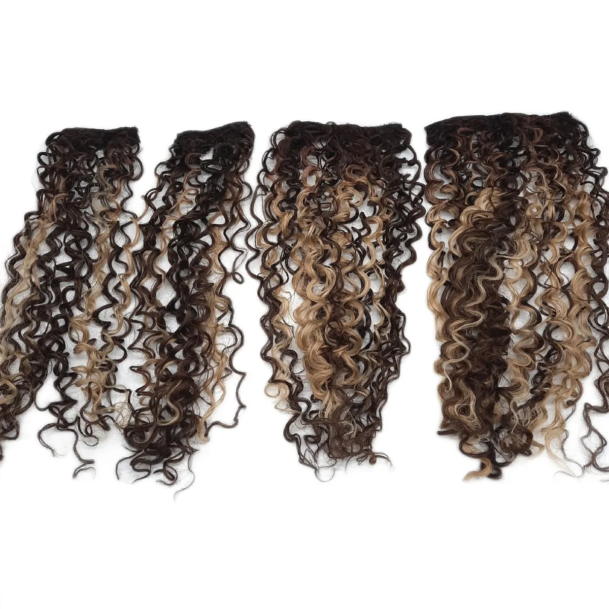 Flufymooz Haarverlängerungen Haarpflege 100 Prozent reine Seidenprotein Clip In