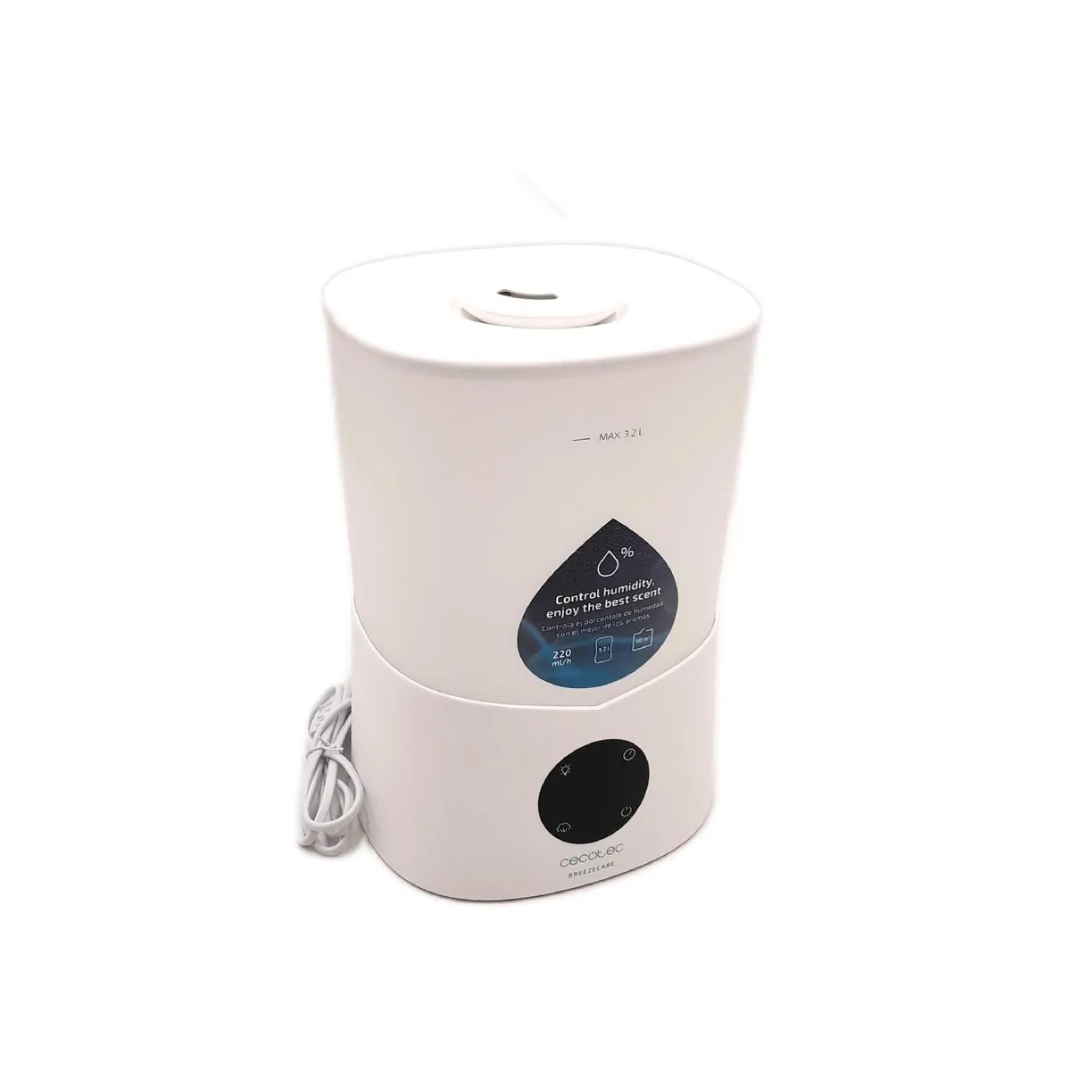 Cecotec BreezeCare 2600 Light Smart Luftbefeuchter. 260° Wasserbefeuchter