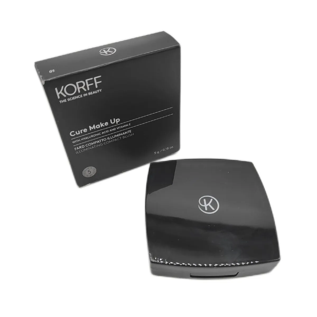Korff Rouge Kosmetik Make up Kompakt Illumite seidiges Puder strahlender Te