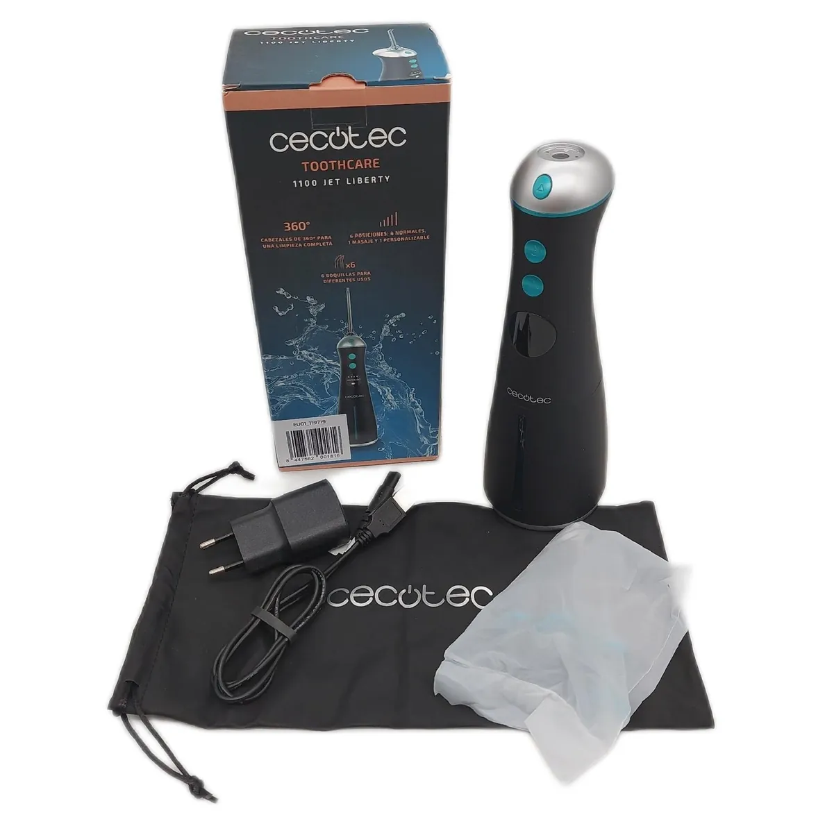 Cecotec Munddusche Reisezubehör ToothCare 1100 Jet Clean Oral Perfekte Reinigung