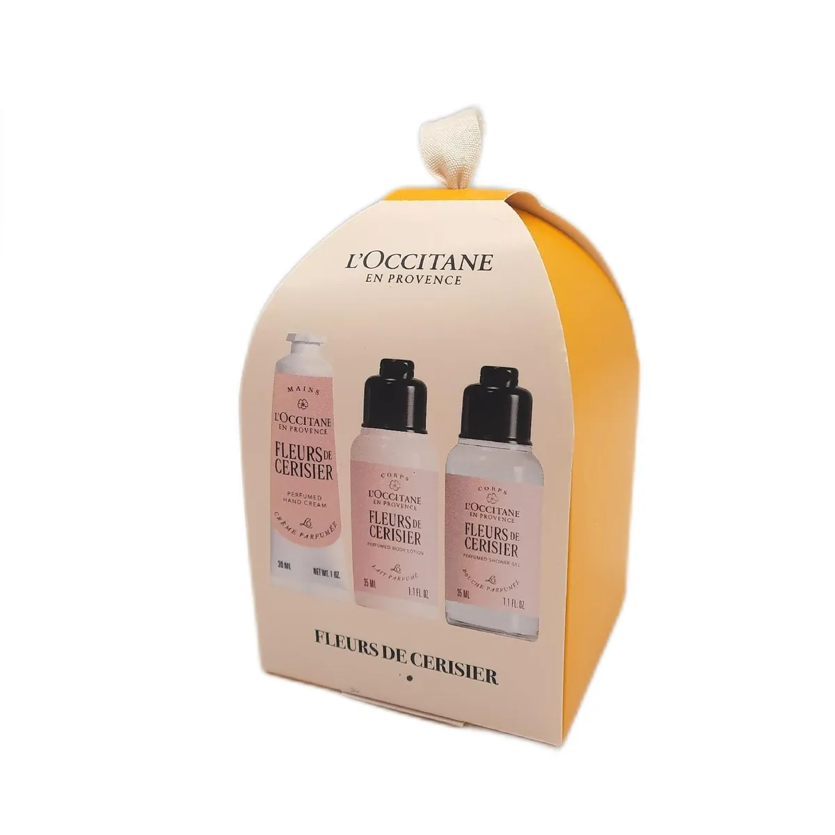 LOCCITANE Geschenkset Körperpflege Weihnachtsgeschenkset Kleines Haus Kirschblüten Pflege