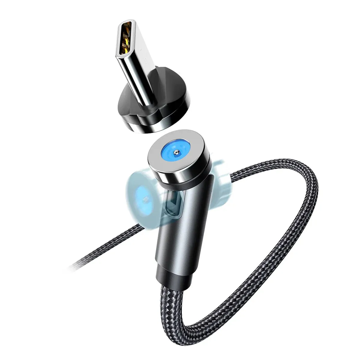 Magnetic Kable 3 in 1 Schwarz 1m