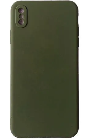 iPhone XS Max Handyhülle / Backcase Silikon Nachtgrün