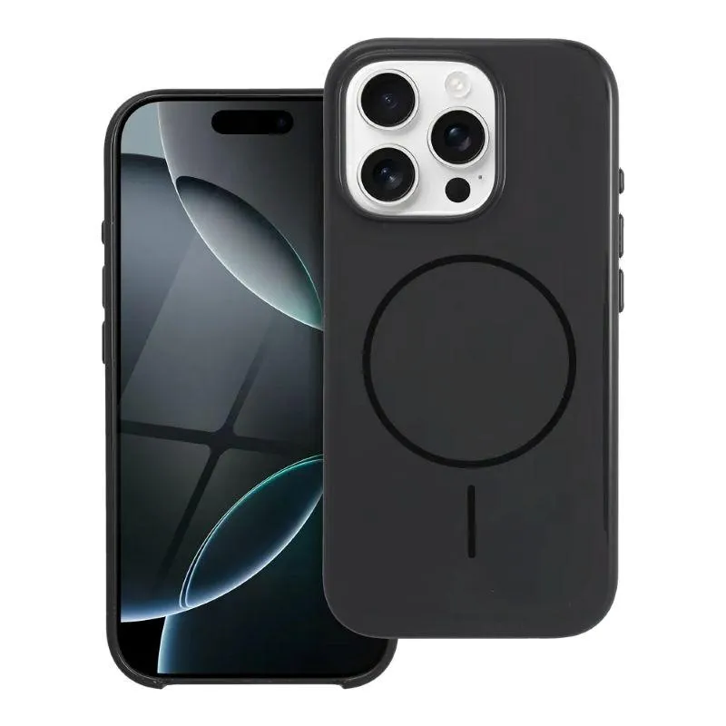 iPhone 15 Handyhülle / Backcase Glossy Schwarz / MagSafe kompatibel