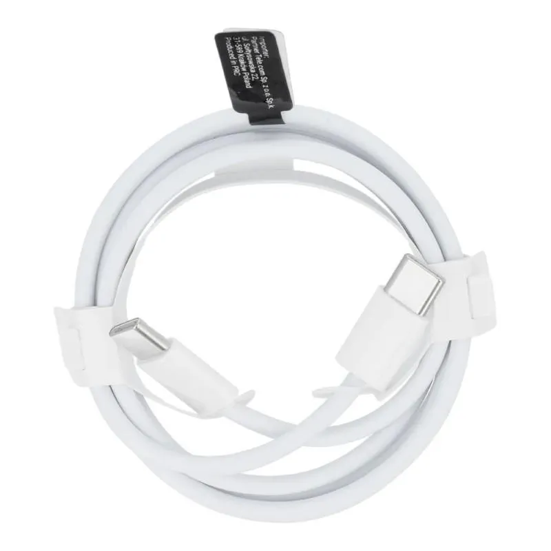 USB-C zu USB-C (Typ 3.0) 30W Kabel 1m Weiß