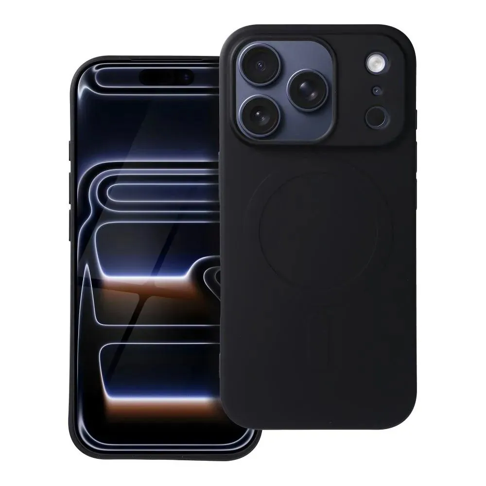 iPhone 17 Pro Handyhülle / Backcase Silikon Schwarz MagSafe kompatibel