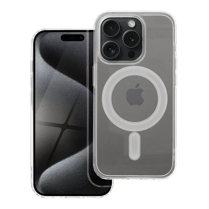 iPhone 15 Pro Handyhülle / Backcase Silikon Transparent MagSafe kompatibel