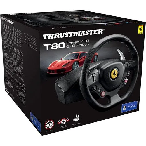 T80 Ferrari 488 GTB Racing Wheel PS4 / PS5 / PC