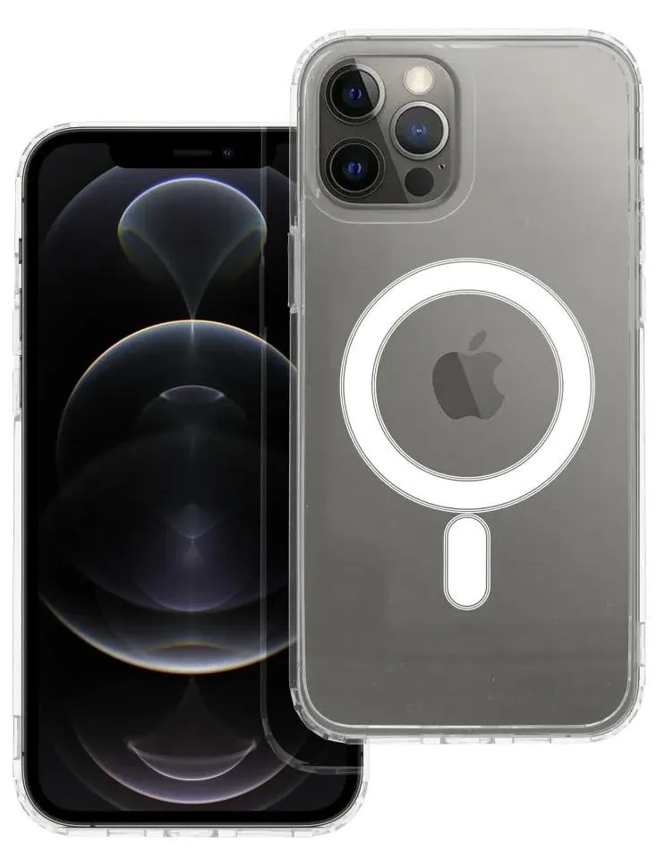 iPhone 12 Pro Max Handyhülle / Backcase Silikon Transparent MagSafe kompatibel