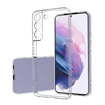 Galaxy S22 Plus Handyhülle / Backcase Silikon mit Kameraschutz durchsichtig / transparent