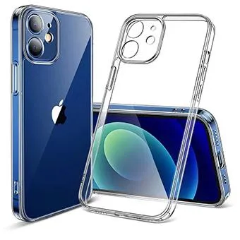 Handyhülle / Backcase Silikon durchsichtig / transparent mit Kameraschutz für iPhone 12