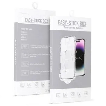 iPhone 16 Pro Max Tempered Glass Full Glue Easy-Stick Box