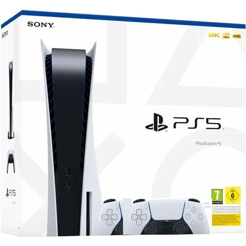 PlayStation 5 + zwei DualSense Wireless Controller Bundle