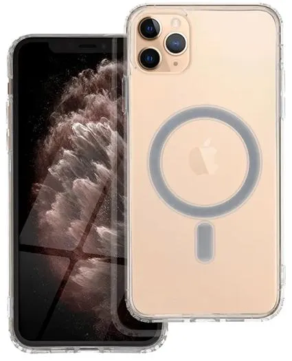 iPhone XS Max Handyhülle / Backcase Silikon Transparent MagSafe kompatibel