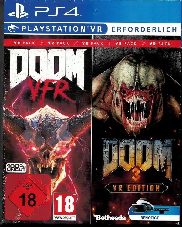 DOOM VR-Pack - Doom VFR & DOOM 3 VR-Edition (PlayStation4) Neu & OVP
