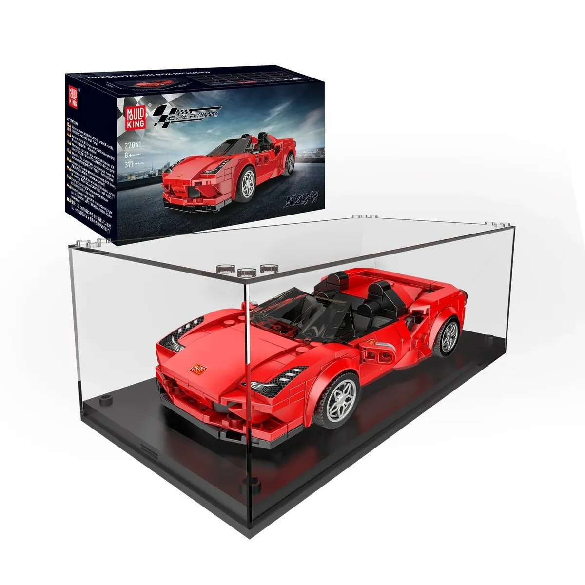 Mould King 27041 – F8 Supercar Modellbausatz + Showcase