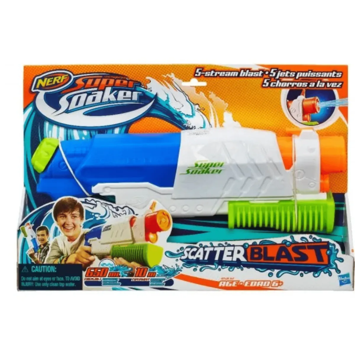 NERF Super Soaker Scatterblast Blaster 0,65 l Wasserpistole
