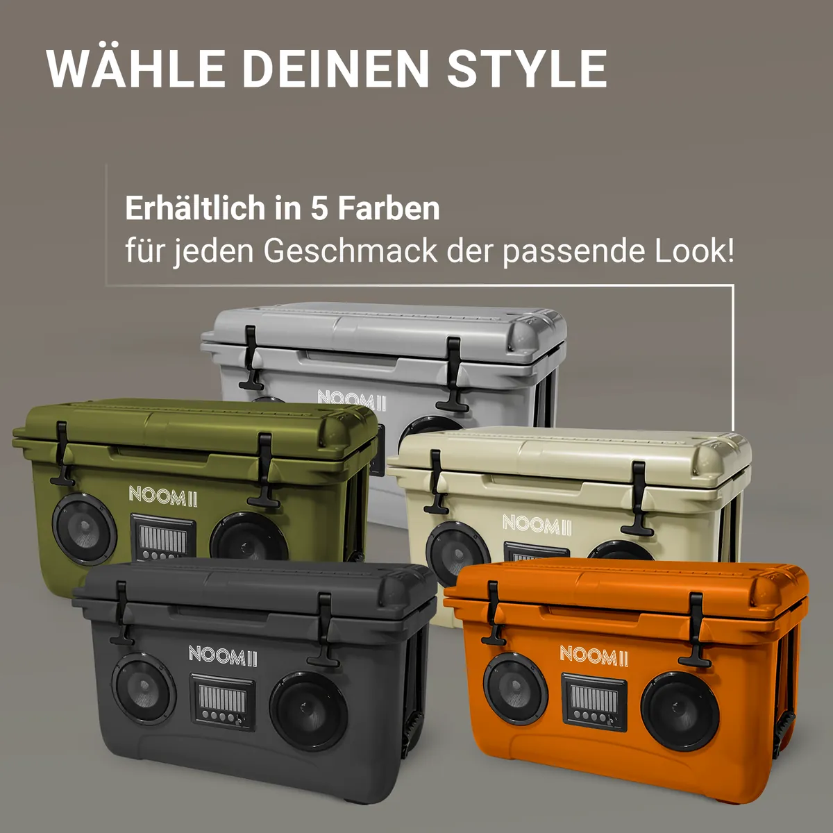 NooMii ColdBeats 45 – Kühlbox mit Bluetooth-Lautsprecher (45L)