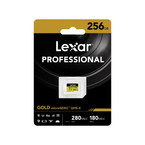 Lexar microSDXC Gold 256GB V60 - UHS-II Speicherkarte