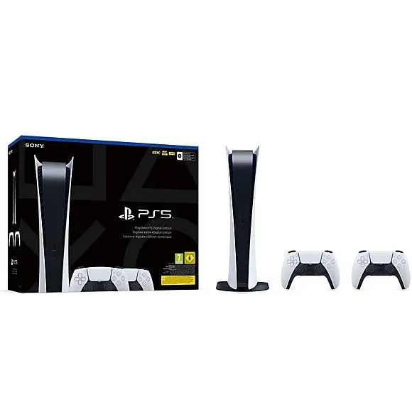 PlayStation®5 Digital Edition (OHNE Laufwerk) + zwei DualSense™ Wireless-Controller