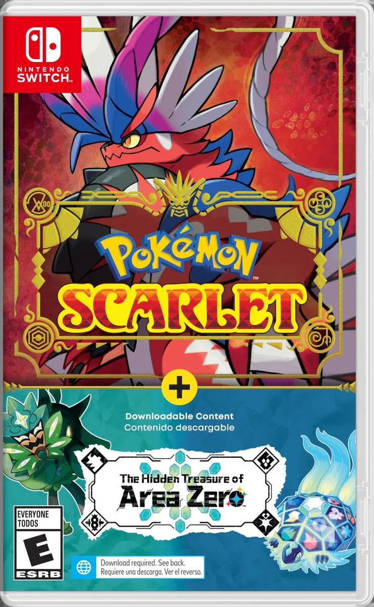 Pokemon Scarlet + The Hidden Treasure of Area Zero Bundle - Nintendo Switch