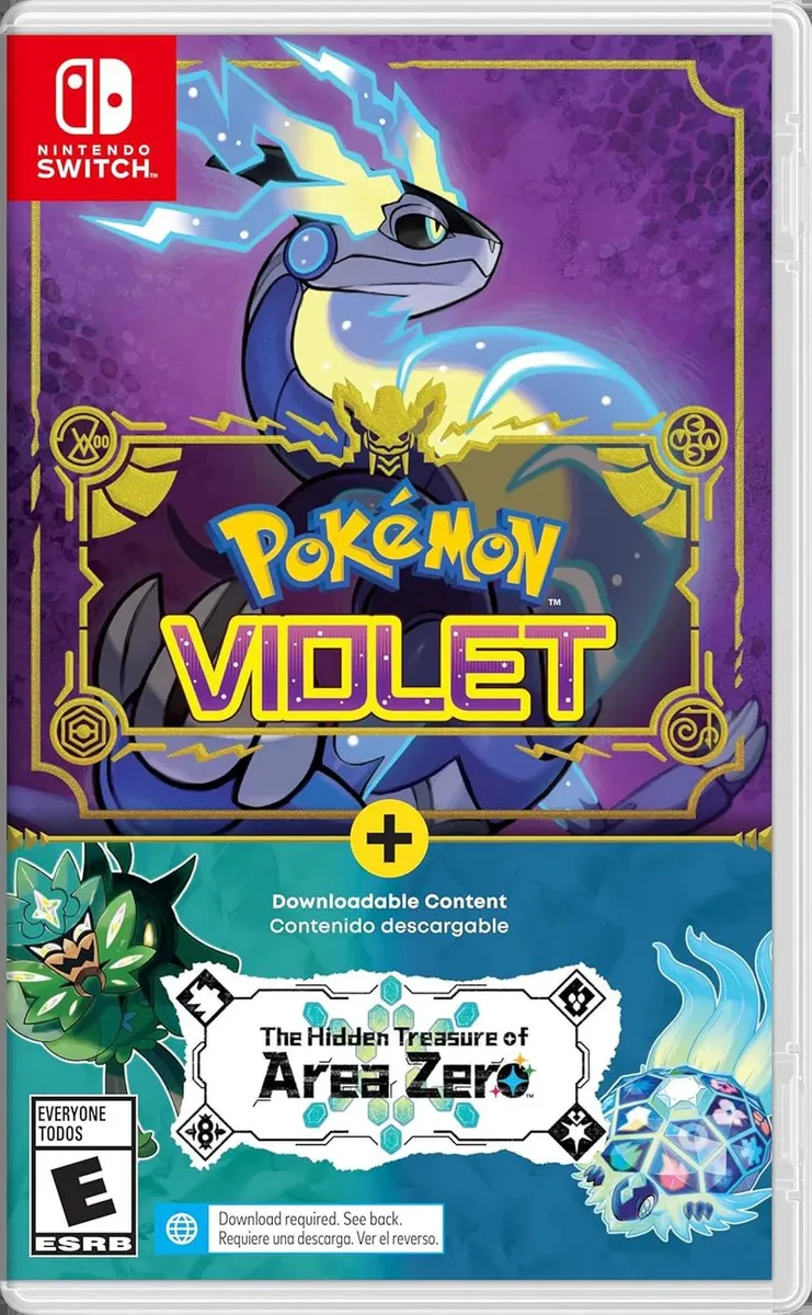 Pokemon Violet (Purpur) + The Hidden Treasure of Area Zero Bundle - Nintendo Switch