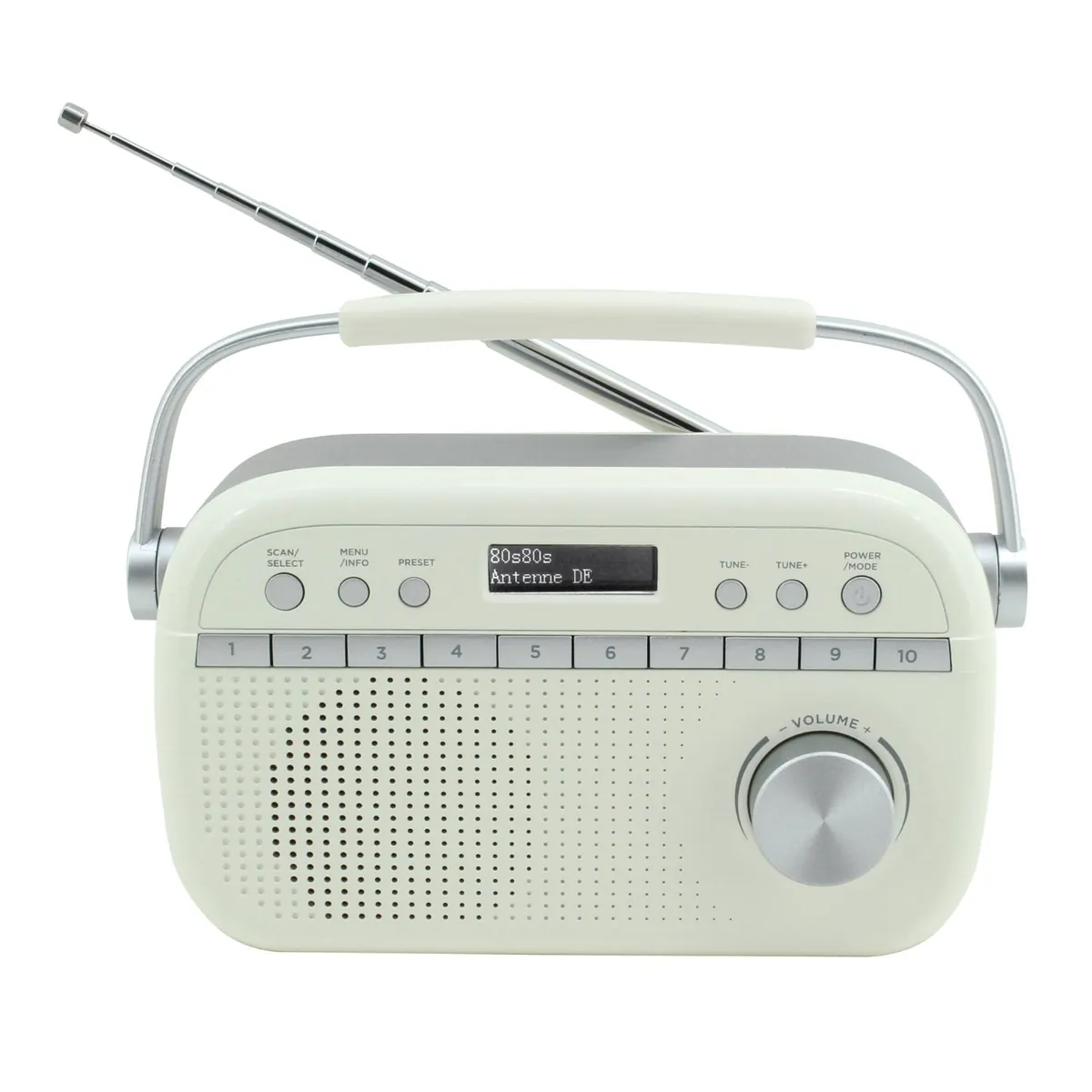 Soundmaster DAB280BE tragbares Digitalradio DAB+ UKW-RDS Kopfhörerbuchse Retro