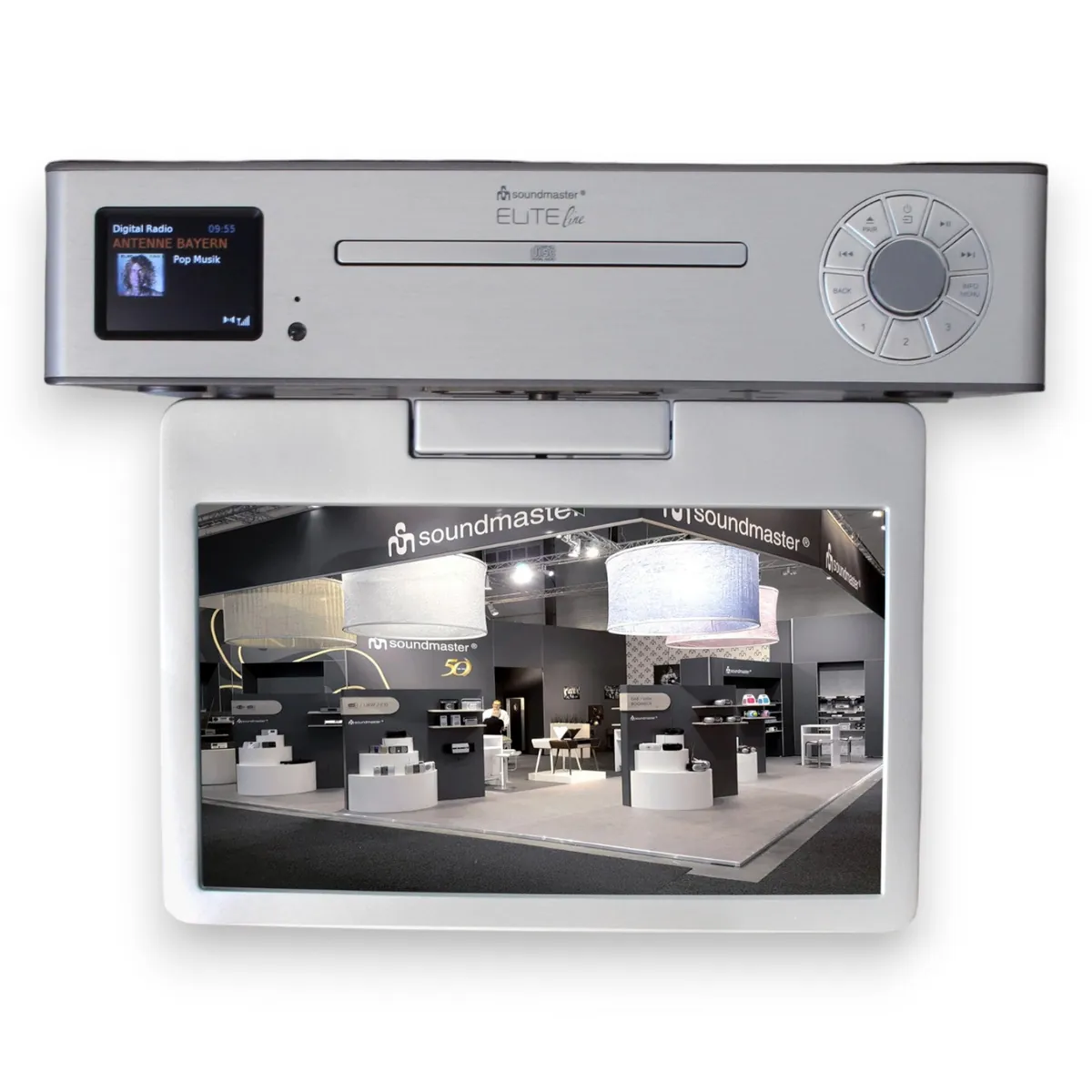 Soundmaster EliteLine KTD1020SI – Unterbau-Multimedia-Center mit 10″ TV, DAB+ & Bluetooth