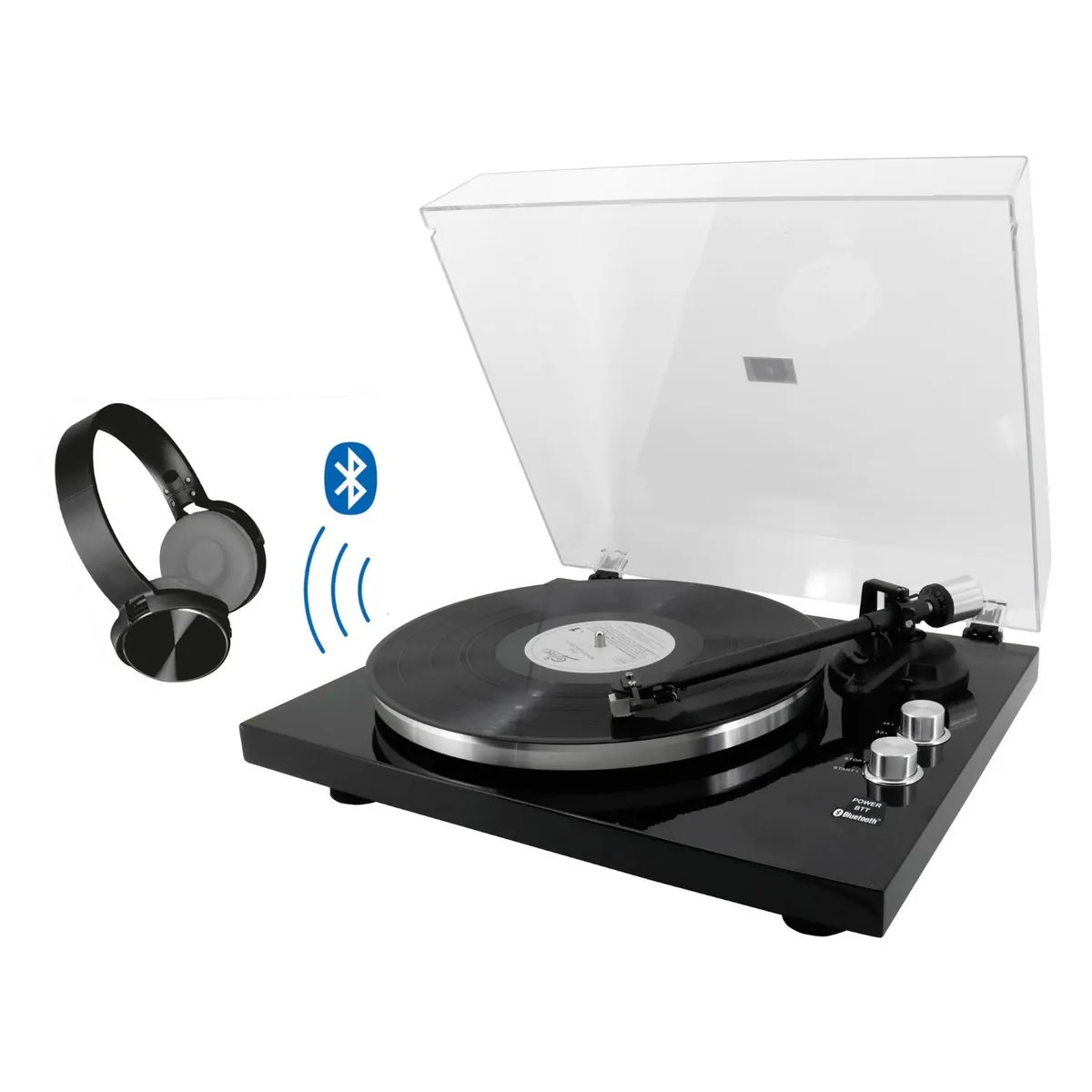 Soundmaster EliteLine PL790SW Plattenspieler Vorverstärker Bluetooth Audio Technica Magnettonabnehmersystem