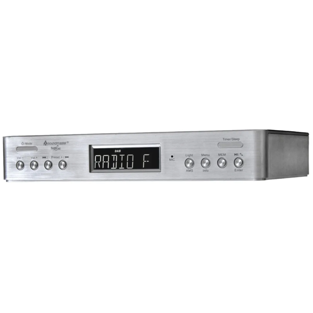 Soundmaster HighLine UR2045SI Stereo Küchenradio Unterbauradio DAB+ UKW-RDS Wecker Equalizer LED Bluetooth