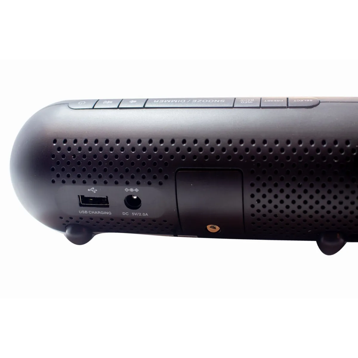 Soundmaster UR6600SW Radiowecker mit Nachtlicht stufenlos dimmbar DAB+ UKW-Radio Dual-Alarm USB-Ladefunktion