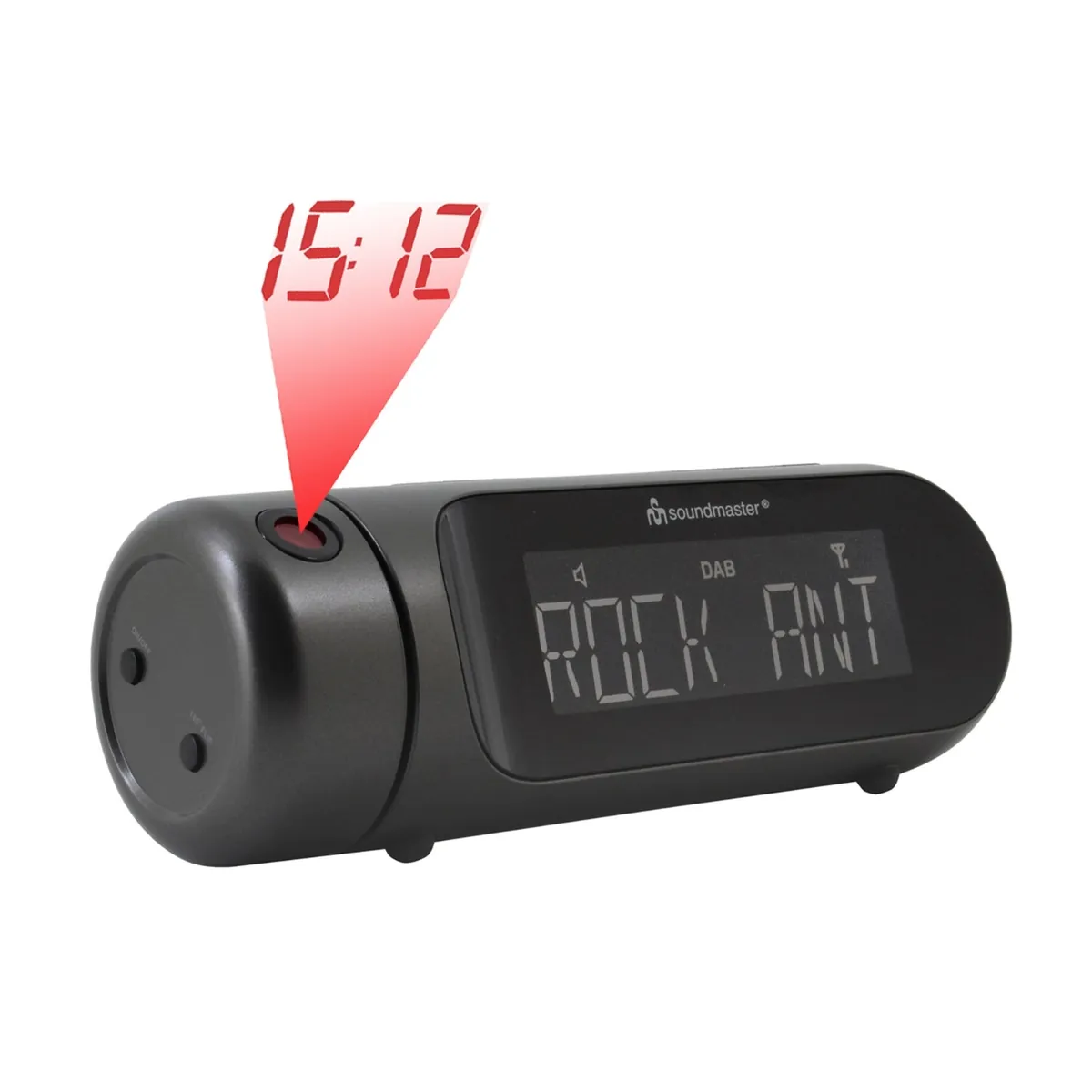 Soundmaster UR6700AN Projektionswecker Radiowecker DAB+ UKW Dualalarm Projektion USB-Ladefunktion