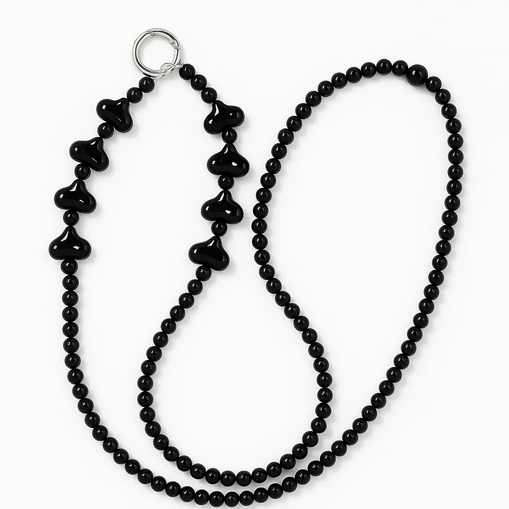 iPhone-Strap Handykette lang "Black Heart"